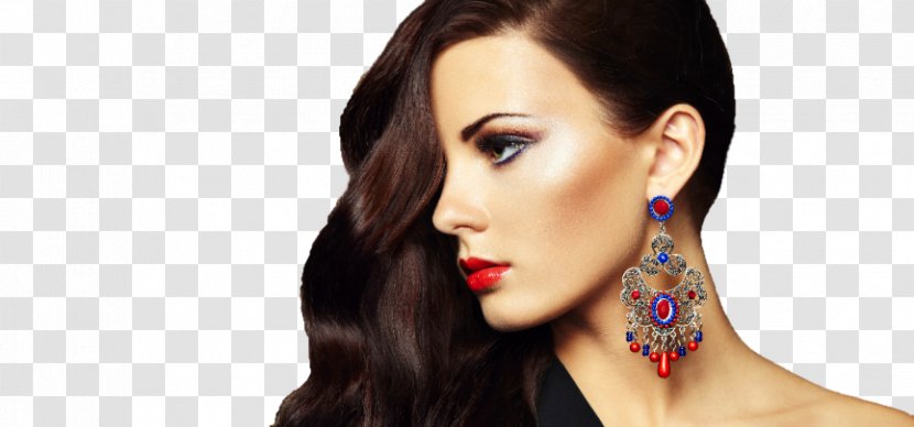 Earring Beauty Parlour Hairstyle Cosmetics Spa - Eyelash - Salon Transparent PNG
