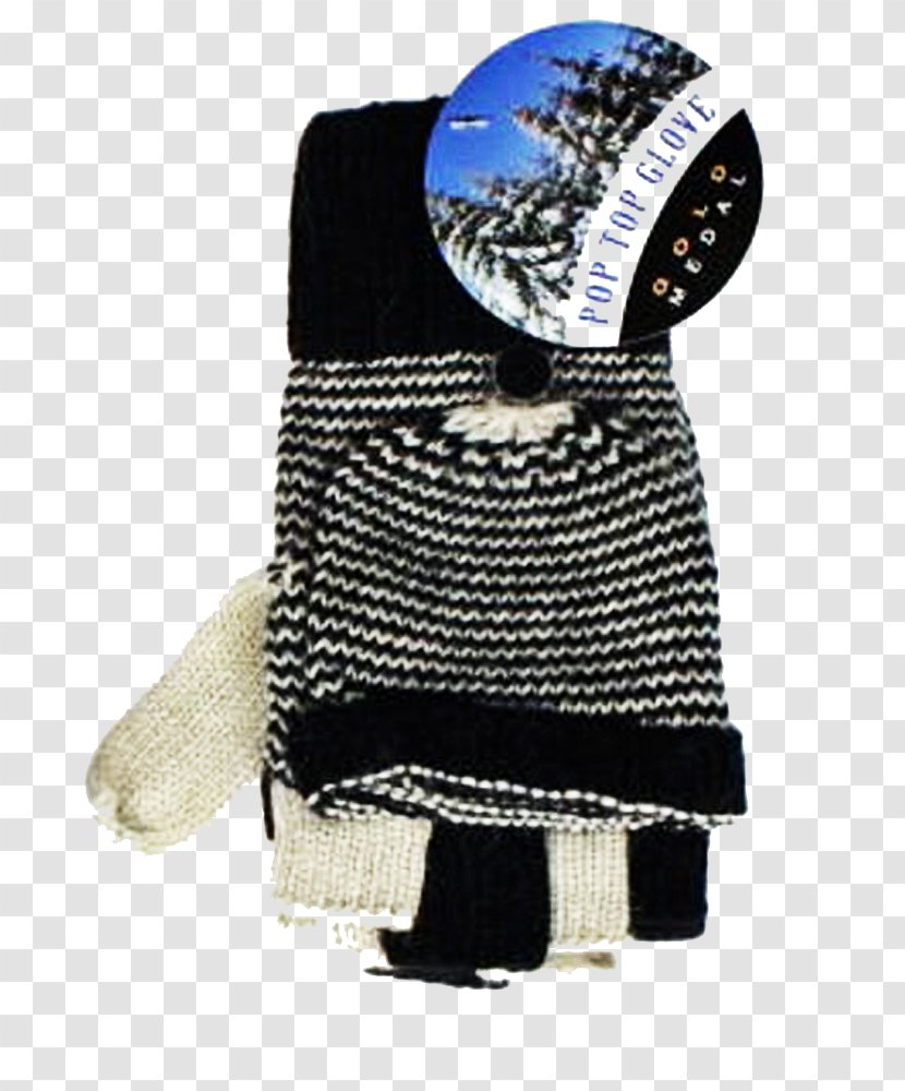 Glove Mitten Cuff Wool Velcro - Thinsulate - Women's European Border Stripe Transparent PNG