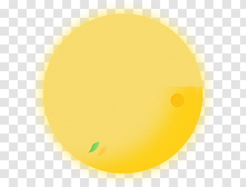 Yellow Circle Material Font - Moon Transparent PNG