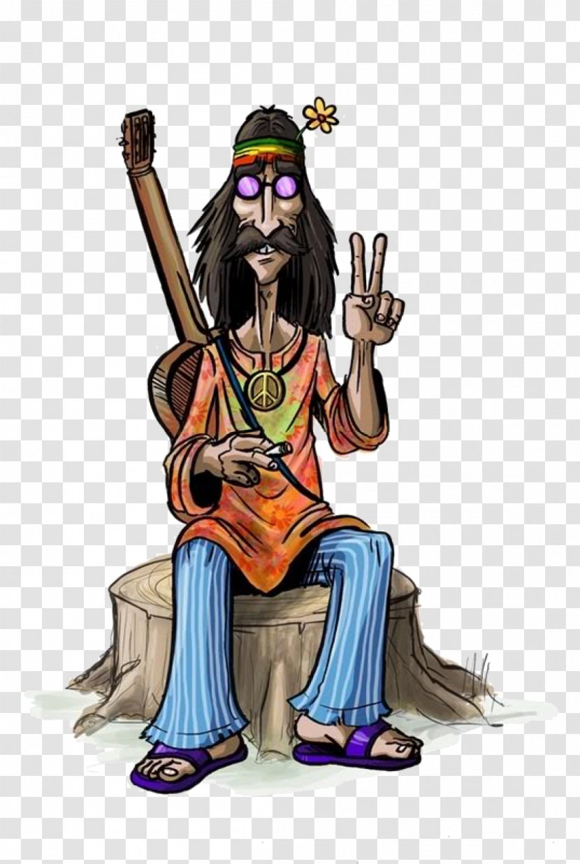 Hippie Drawing Cartoon Peace Symbols - Frame Transparent PNG