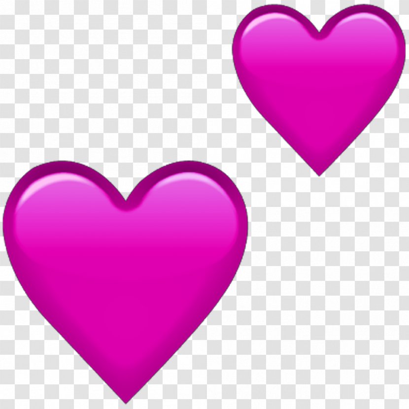 Emoji Heart Sticker Clip Art - Pink Transparent PNG