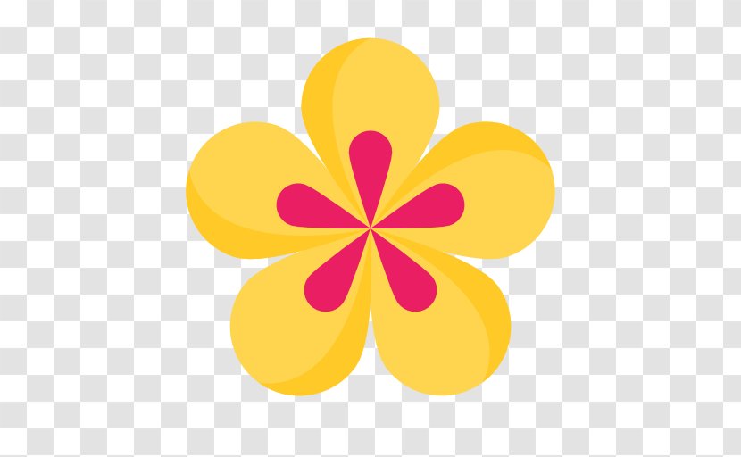 Symbol Flower Clip Art - Yellow - Flowers Shading Transparent PNG