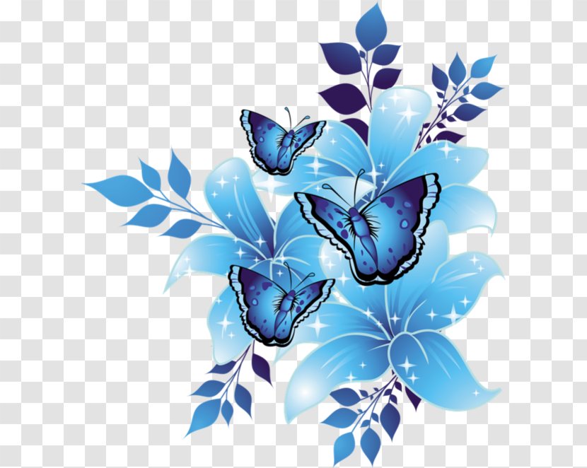 Blue Flower Rose Clip Art - Floral Transparent PNG