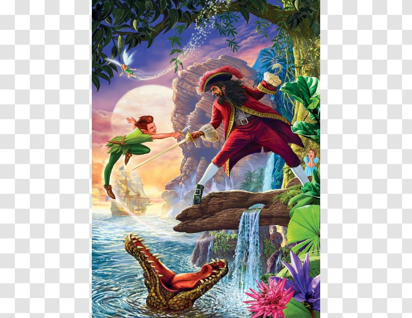 Jigsaw Puzzles Peter Pan Captain Hook And Wendy Transparent PNG
