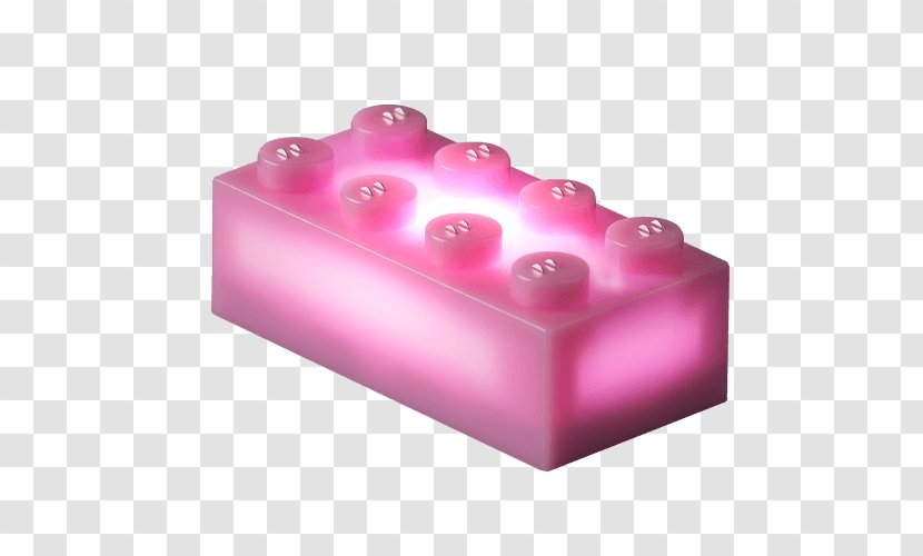 LIGHT STAX Toy Block Construction Set Color - Pink Light Transparent PNG