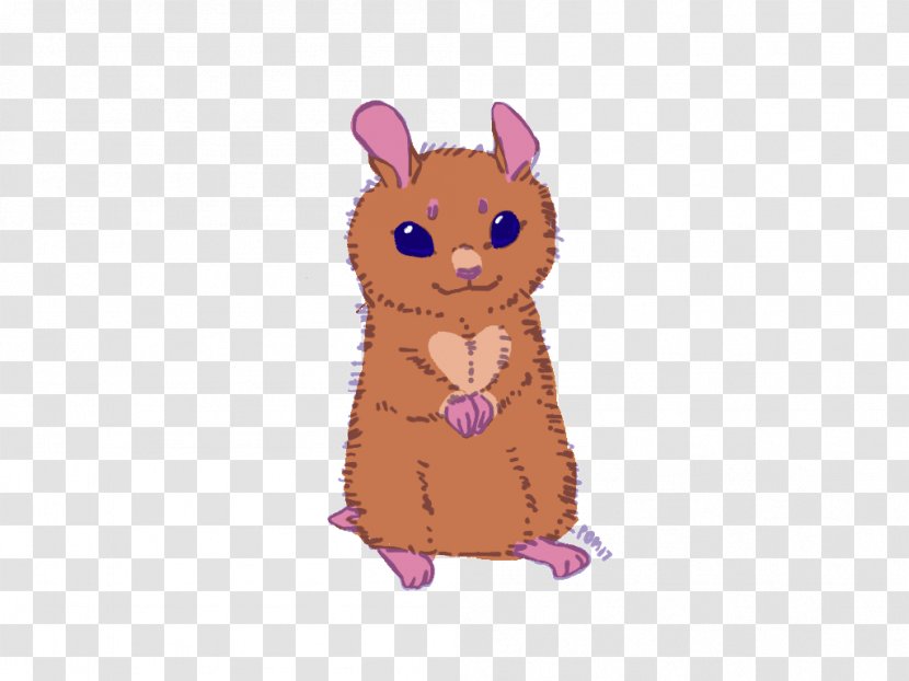Mouse Rodent Mammal Animal Purple - Cartoon - Hamster Transparent PNG