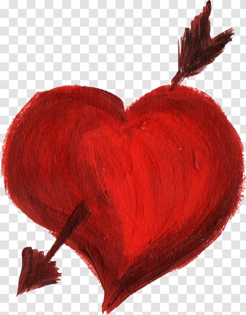 Heart Paint - Copying - Red Transparent PNG