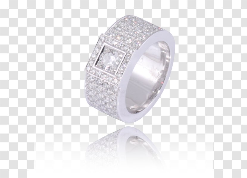Silver Wedding Ring Crystal Jewellery - Diamond Transparent PNG