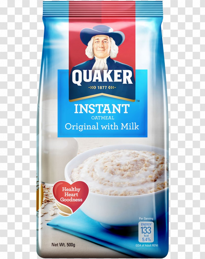 Quaker Instant Oatmeal Breakfast Cereal Milk Flavor - Food - Oat Transparent PNG