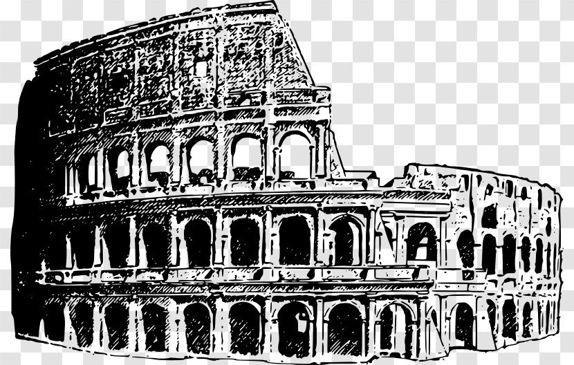 Colosseum Rome House Architecture Clip Art - Landmark - Free Download Transparent PNG