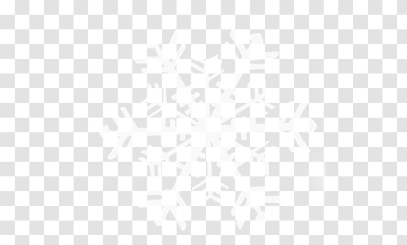 White Black Pattern - Point - Snowflake Transparent PNG