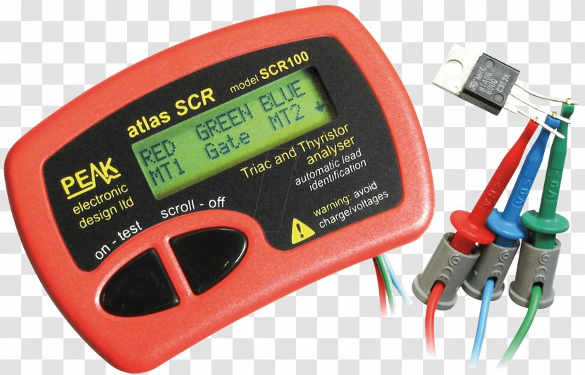 Electronic Component Electronics TRIAC Thyristor Multimeter - Silicon Controlled Rectifier - Atlas Transparent PNG