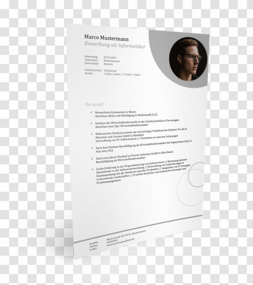 Application For Employment Résumé Computer Scientist Curriculum Vitae Science - Cover Letter - Ziemlich Transparent PNG