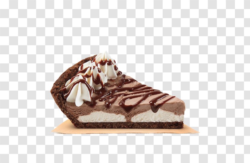 Sundae Chocolate Brownie Cream Pie Cake - Delicious Burgers Transparent PNG