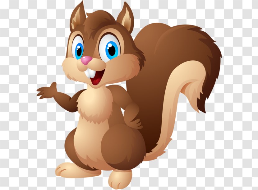 Squirrel Royalty-free Cartoon Clip Art - Tail Transparent PNG