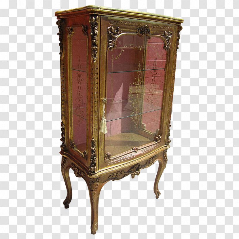 Display Case Antique Furniture Cabinetry Glass Transparent PNG