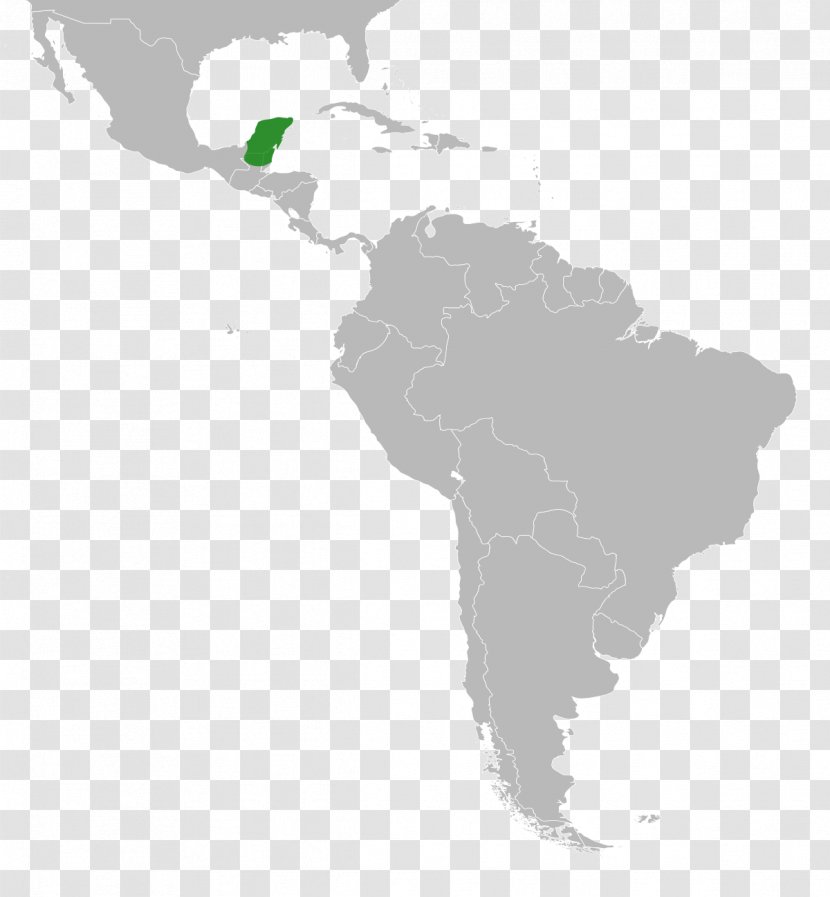 Latin America United States Subregion Spanish Colonization Of The Americas Caribbean South - Map Transparent PNG