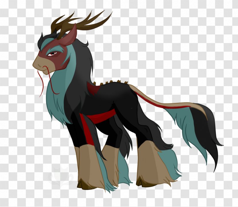 Pony Mustang Dog Mascot Black Tie - Vertebrate Transparent PNG