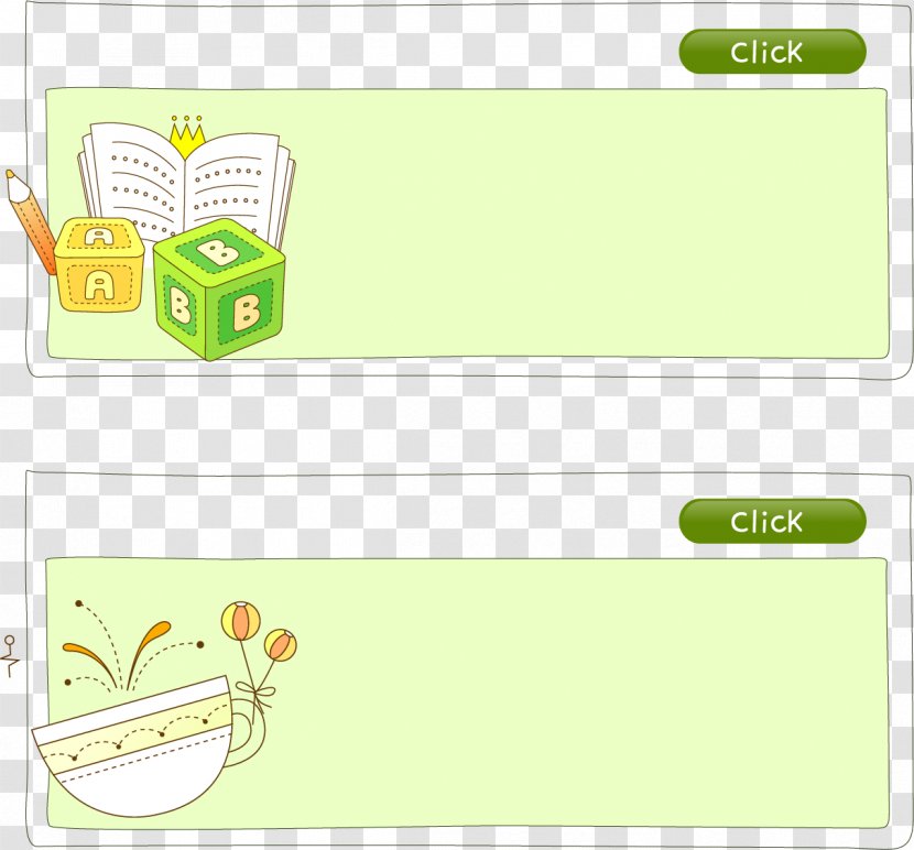 Paper Green Cartoon Pattern - Book Pencil Vector Elements Transparent PNG