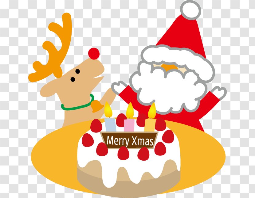 Santa Claus Christmas Day Tree Illustration Reindeer - Rudolph - Sweet Cheese Dessert Transparent PNG