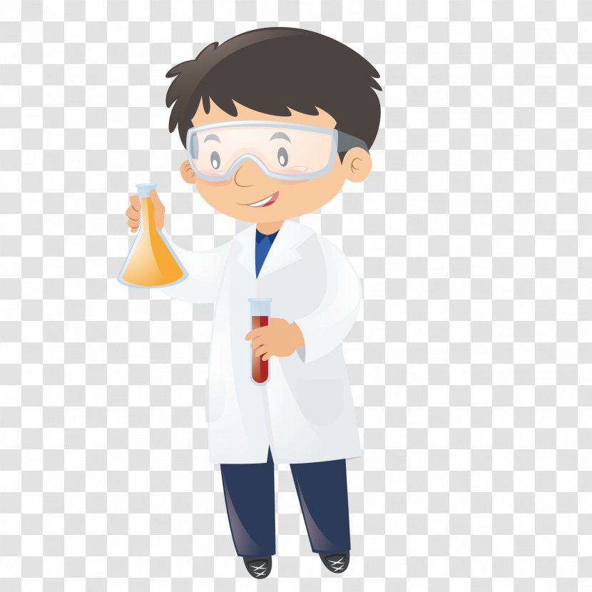 Science Scientist Laboratory Beaker Illustration - Vector Transparent PNG