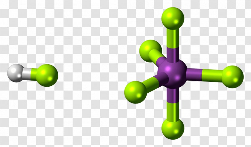 Fluoroantimonic Acid Hydrofluoric Molecule Ball-and-stick Model - Chemical Compound - Salt Transparent PNG
