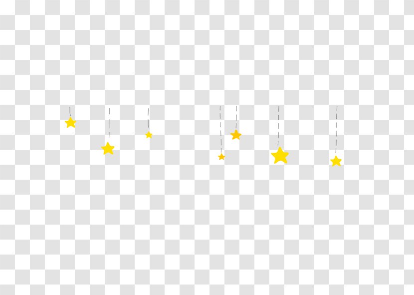 Yellow Sky Font - Star Pendant Transparent PNG