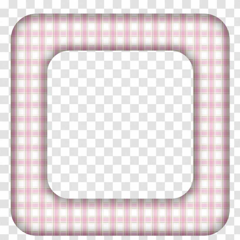 Picture Frames Paper Scrapbooking Pattern - Rectangle - Pink Plaid Transparent PNG