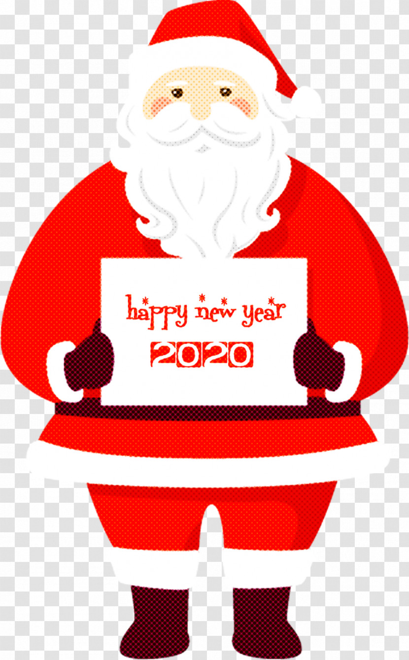 Happy New Year 2020 Santa Transparent PNG
