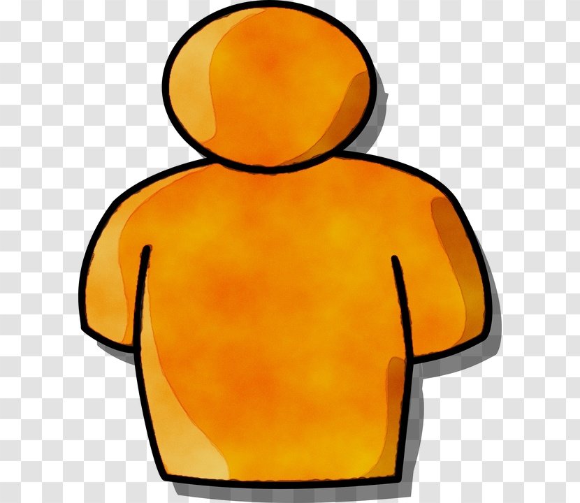 People Silhouette - Orange Yellow Transparent PNG