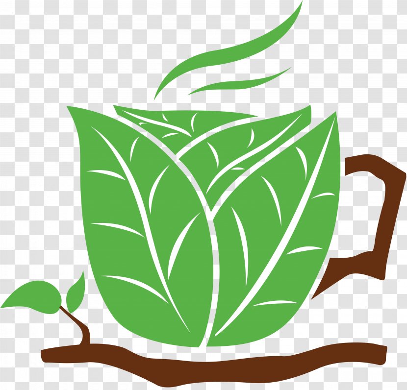 Coffee Cup Tea Cafe - Tree - Green Transparent PNG