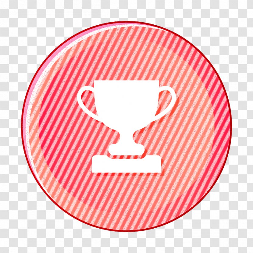 Award Icon Business Cup - Red - Tableware Symbol Transparent PNG