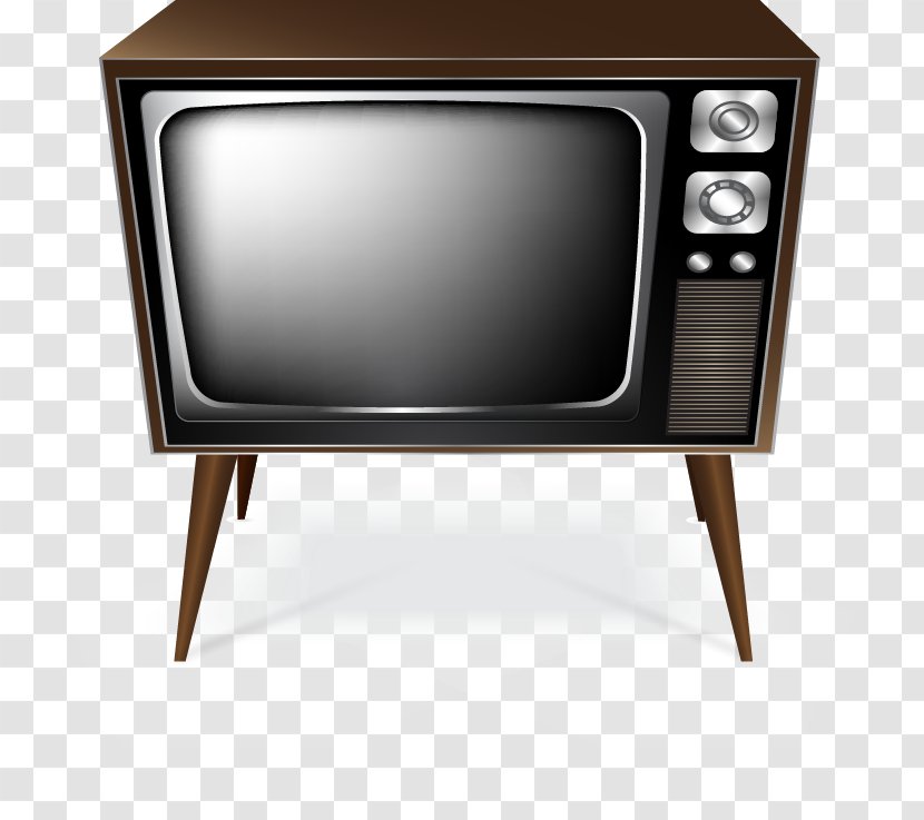 Television Set Icon - Display Device - Vector Retro TV Transparent PNG