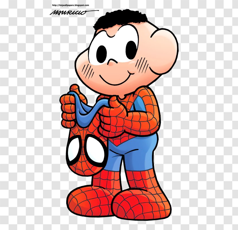 Monica's Gang Smudge Jimmy Five Spider-Man - Heart - Spider-man Transparent PNG