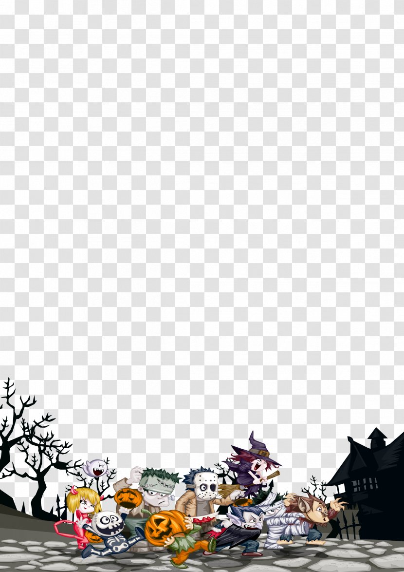 Halloween Poster - Template - Background Transparent PNG