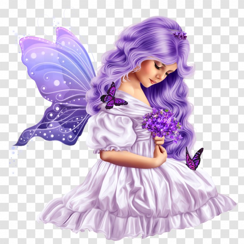 Fairy Angel Child Clip Art - Violet - Little Transparent PNG