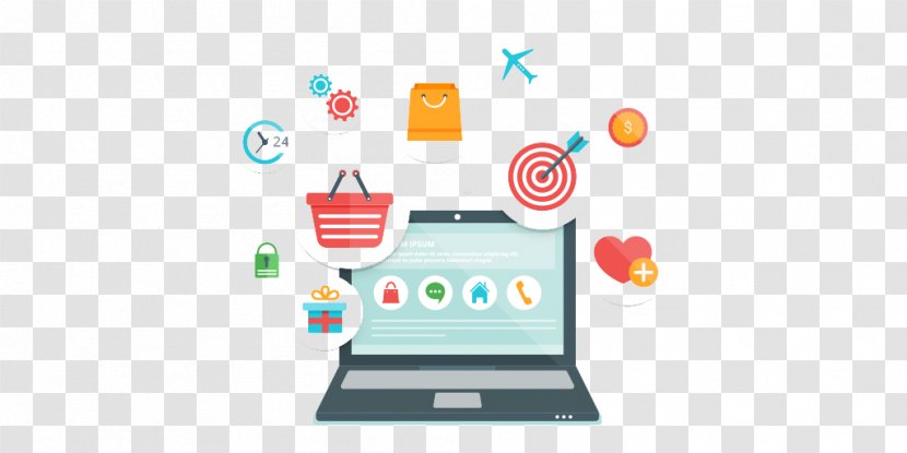 Online Shopping E-commerce Cart Software - Marketing Transparent PNG