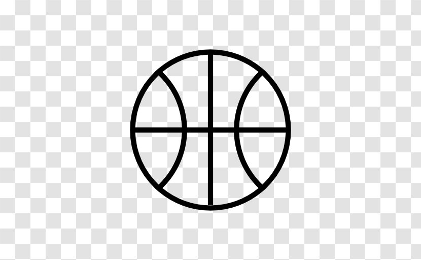 Outline Of Basketball Sport Flat Design - Symmetry - Logo Pictures Download Transparent PNG