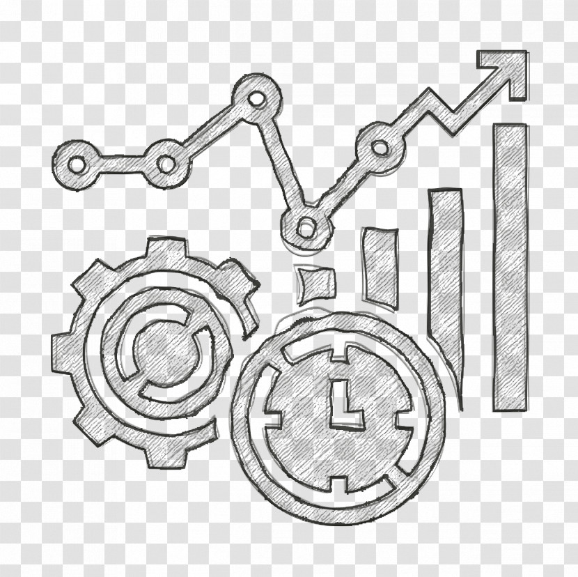 Time Management Icon Statistics Icon Work Icon Transparent PNG