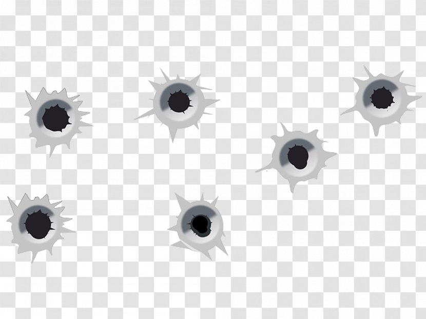 Bullet Clip Art - Frame - Holes Transparent PNG