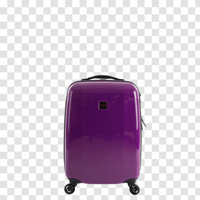 Suitcase Hand Luggage Baggage Trolley - Purple Transparent PNG