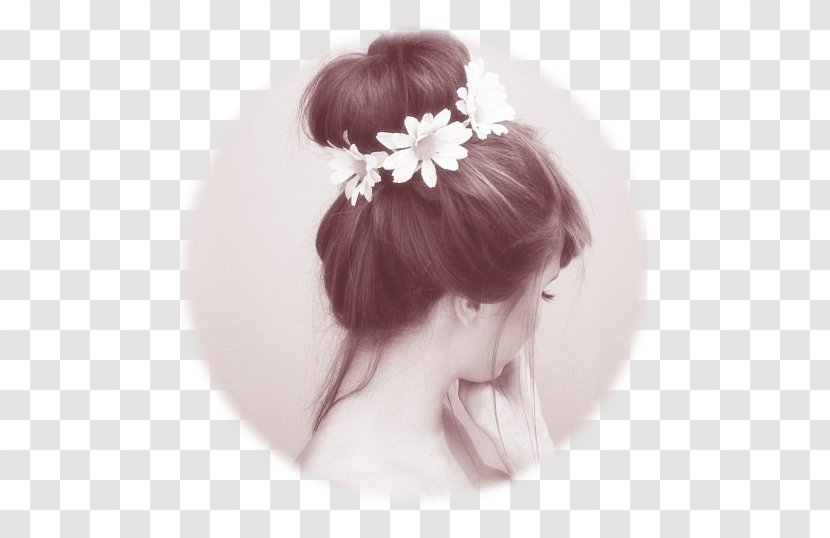 Hairstyle Fashion Bun Ponytail - Heart - Hair Transparent PNG