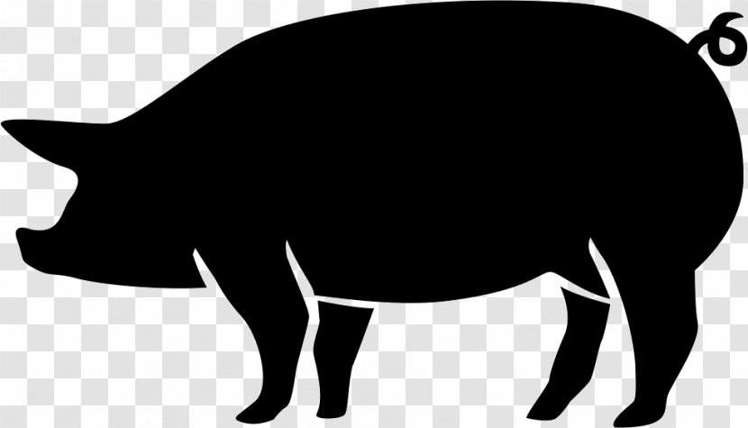 Wild Boar Silhouette Hunting Clip Art - Pig Like Mammal Transparent PNG