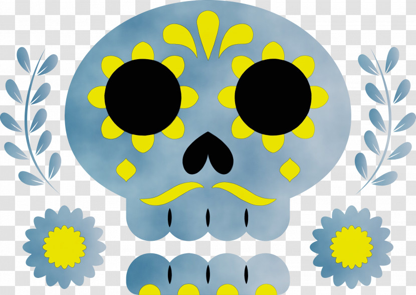 Snout Smiley Yellow Circle Pattern Transparent PNG