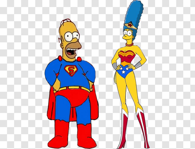 Wonder Woman Marge Simpson Wilma Flintstone Homer Pebbles Flinstone - Fiction - Herculean Effort Transparent PNG