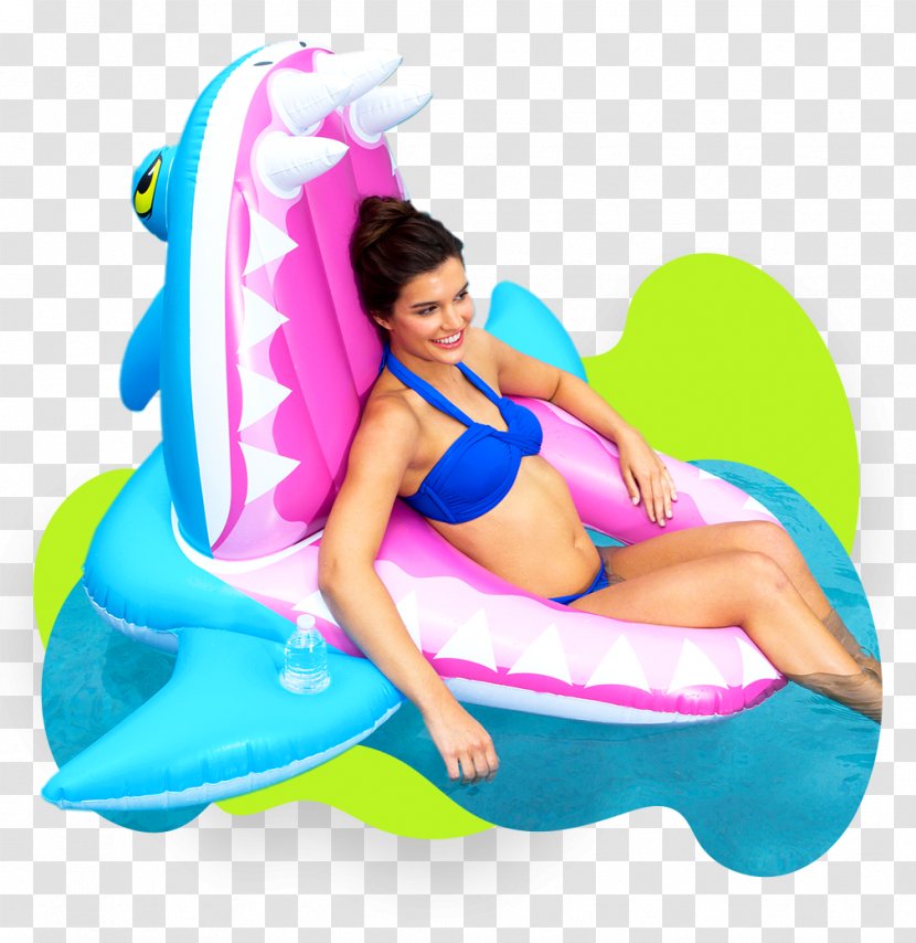 SwimWays Eaten Alive Float, Shark Swimming Pools Swimways Spring Float Blue/lt Blue By - Frame - Fun Ways To Save Water Transparent PNG