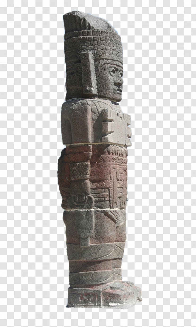 Tula Mexican Plateau Periodo Epiclassico Mesoamericano Sculpture - Hidalgo - Roman Stone Pier Transparent PNG