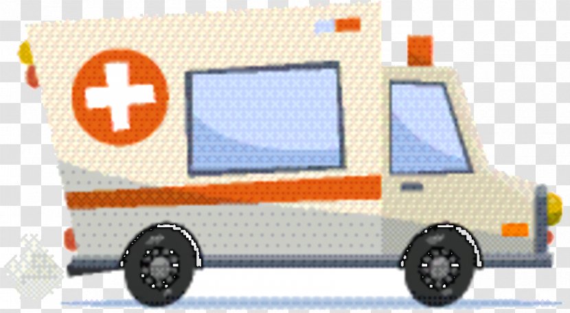 Ambulance Cartoon - Physical Model - Police Van Transparent PNG