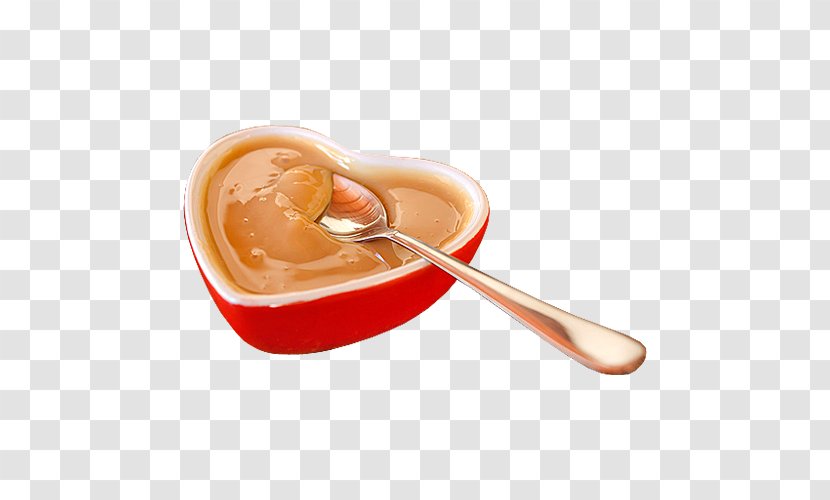 Dulce De Leche Cream Caramel Flavor Sugar - Spoon Transparent PNG