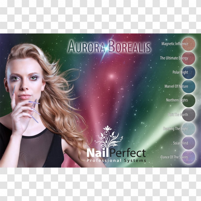 Light Aurora Gel Nails - Forehead - Borealis Transparent PNG